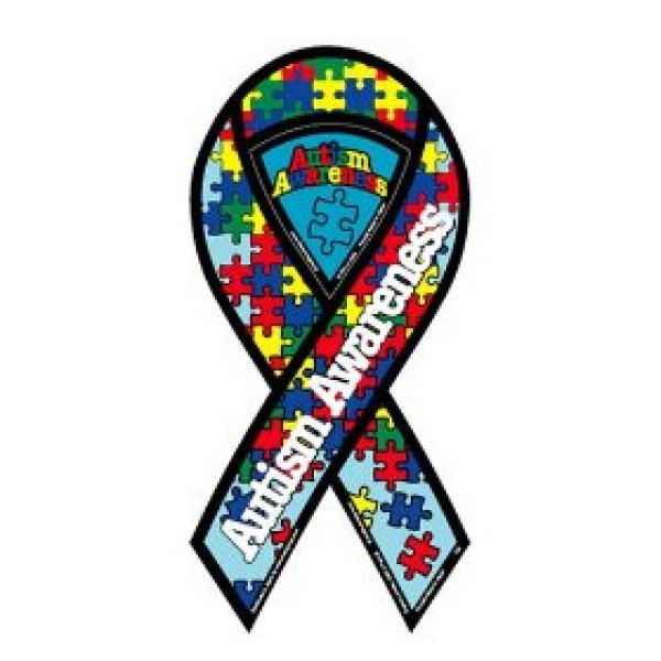 画像1: 自閉症支援リボンステッカー　日本寄付モデル (1)